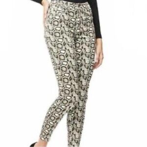 Good American tan and black snake print jeans-Size 22